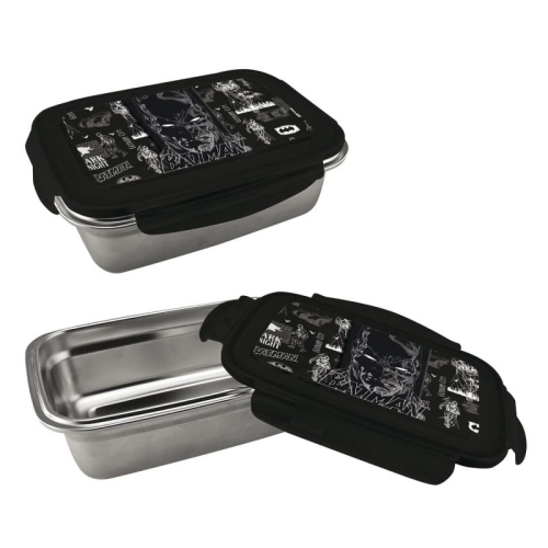 Черна детска метална кутия за храна Dark Knight PAT64091