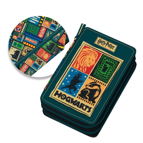 Детски пълен ученически несесер Harry Potter Hogwarts Houses PAT64092