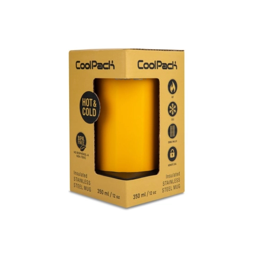 Термочаша за кафе Tom 350 ml Mustard PAT64163 Термочаша за кафе Tom 350 ml Mustard PAT64163