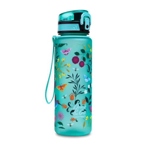 Тюркоазена детска бутилка за вода Brisk 600ml Cherry Tree PAT64175