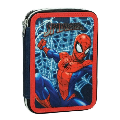 Пълен ученически детски несесер с 2 отделения Spiderman PAT64246
