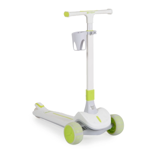 Детска тротинетка с вградени светлини Aero Lime-Green PAT64253