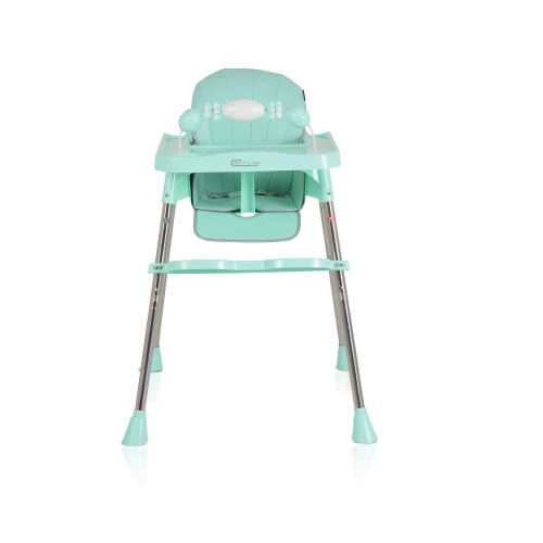 Детски стол за хранене с вградени играчки Century мента PAT64257