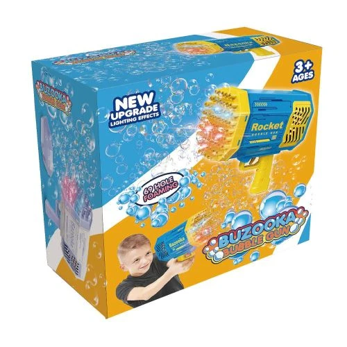 Детска играчка Лилава базука Bubble Gun Rocket 69 Балончета PAT64294