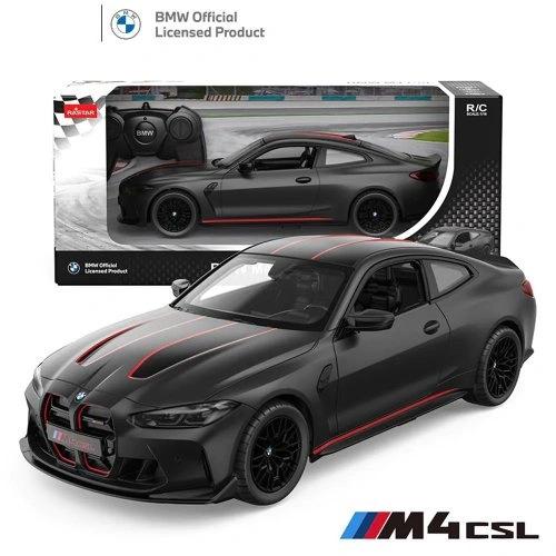 Детска играчка Черна кола с дистанционно BMW M4 CSL R/C 1:16 PAT64297