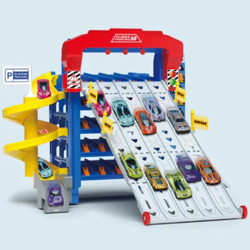 Детски комплект за игра Паркинг Гараж с Колички PAT64352