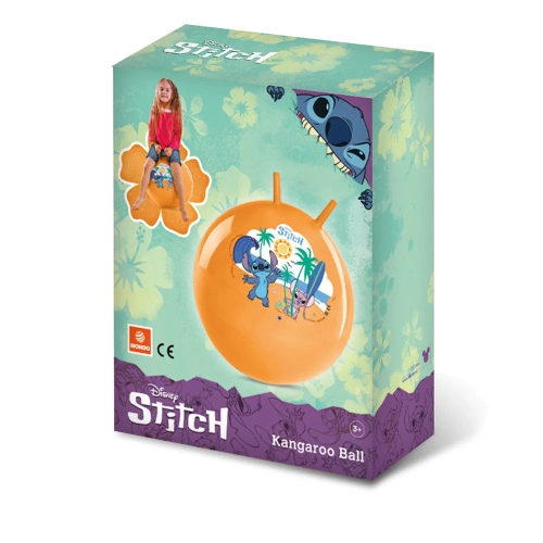 Детска оранжева топка за скачане Stitch  PAT64436