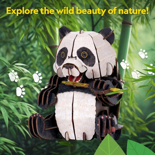 Детски 3D занимателен пъзел Wild Animals Панда 55ч. PAT64448