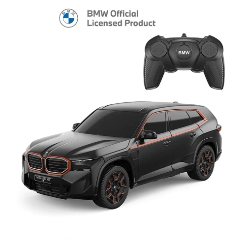 Детска играчка Черна кола с дистанционно BMW XM R/C 1:24 PAT64481