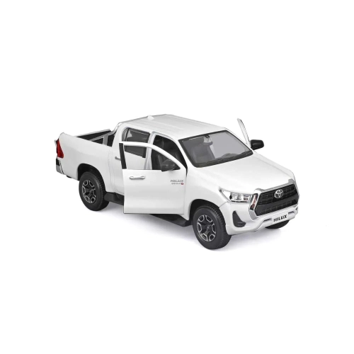 Детска играчка Колична за игра Бял пикап Toyota Hilux 1:27 PAT64537