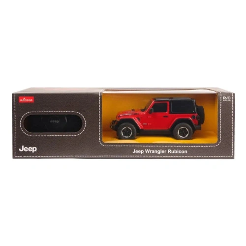 Детски червен джип JEEP Wrangler Rubicon с отварящи се врати PAT64987