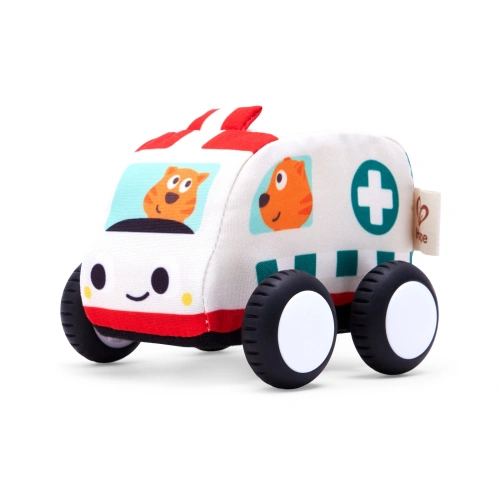 Комплект 4 бр детски пулбек плюшени колички PAT65011