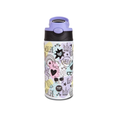 Шарена детска термо бутилка за напитки Bono Mood 350 ml PAT65026 Шарена детска термо бутилка за напитки Bono Mood 350 ml PAT65026