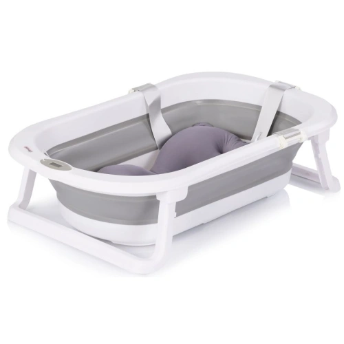Сива бебешка вана с мрежа и стойка Малибу 78см PAT65079