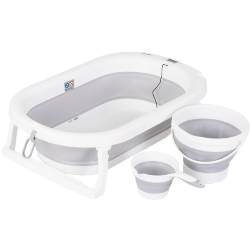 Сив комплект 3в1 Сгъваеми вана с кофа и съд за поливане PAT65081