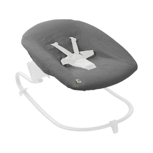 Тъмно сив калъф за бебешки шезлонг Bouncer Dark Grey PAT65155