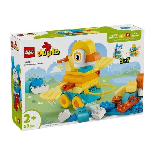 Детски занимателен комплект Duplo Животни на колела 3в1 PAT65340