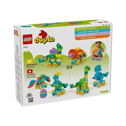 Детски комплект за игра Duplo Динозаври на колела 3 в 1 PAT65343