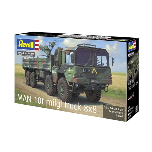 Сглобяем модел Военен камион MAN 10t Milgl.8x8 245 части PAT65359