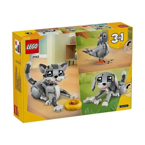 Занимателен детски конструктор за игра Creator Игрива котка PAT65434