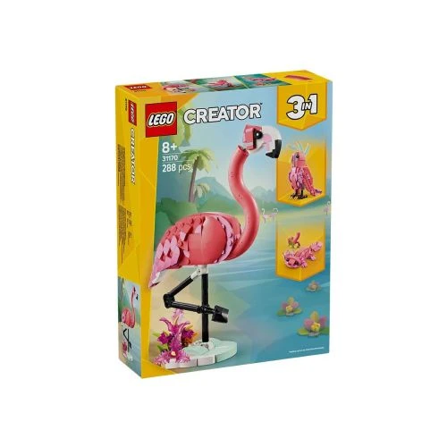Детски конструктор Creator Диви животни: Розово фламинго PAT65440