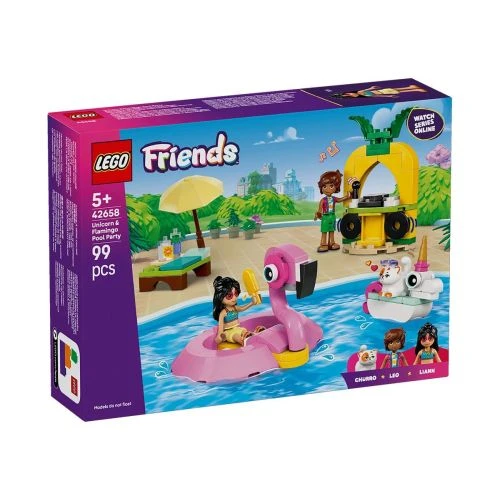Комплект Friends Парти край басейна с еднорог и фламинго PAT65488