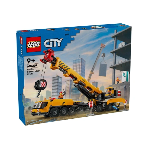 Детски комплект за игра City Жълт подвижен строителен кран  PAT65505