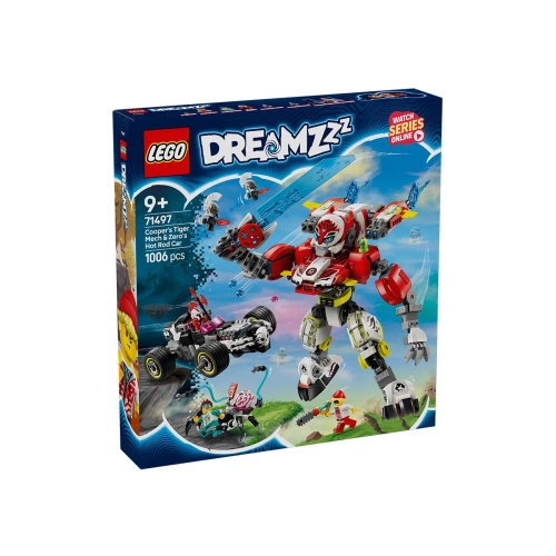 Детски тигър-робот на Купър и кола драгстер на Zero DREAMZzz PAT65660