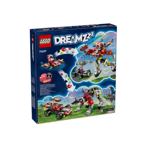 Детски тигър-робот на Купър и кола драгстер на Zero DREAMZzz PAT65660