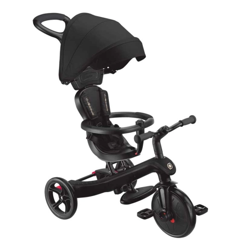 Детска черна триколка 4 в 1 Explorer Trike със сенник PAT65711