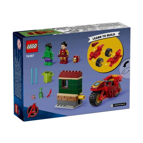 Железният човек с мотоциклет и Хълк Marvel Super Heroes PAT65733