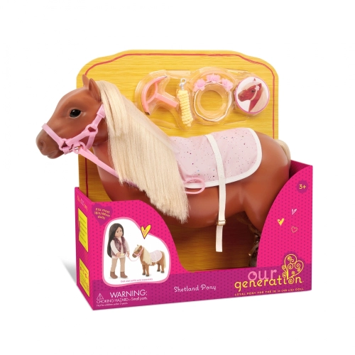 Детско конче Battat Шетландско пони с аксесоари PAT65925