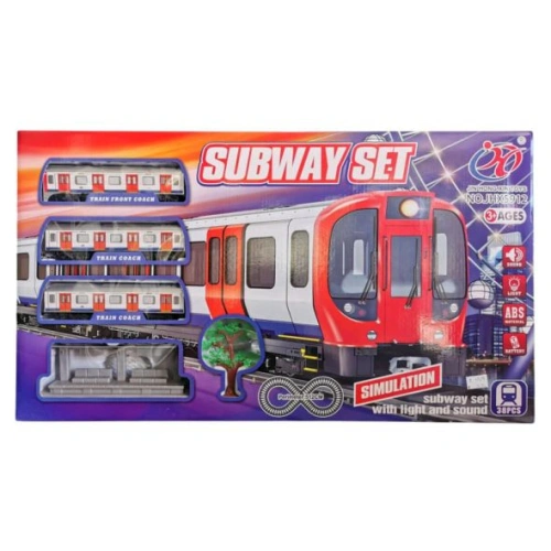Детска играчка Влак на батерии Subway Set 512 см. PAT65949