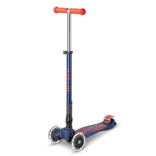 Детска тротинетка Maxi Deluxe Foldable LED Navy Red PAT65966