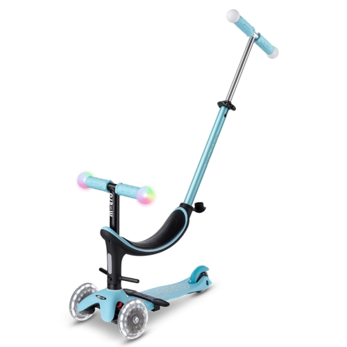 Детска тротинетка с 3 колела Mini2Grow Deluxe Magic LED Blue PAT65992