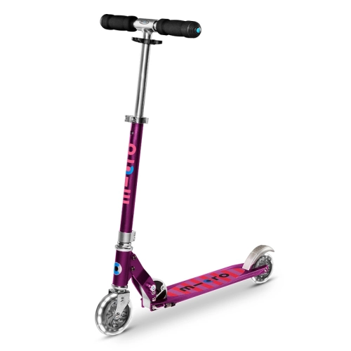 Детска тротинетка с LED колела Sprite LED Purple Stripe PAT66012