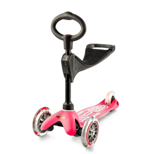 Детска розова тротинетка с 3 колела Mini 3in1 Deluxe Pink PAT66014 Детска розова тротинетка с 3 колела Mini 3in1 Deluxe Pink PAT66014