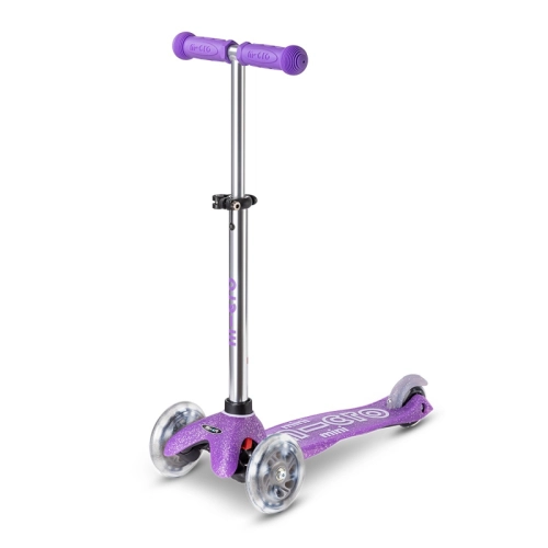 Детска лилава тротинетка Mini Deluxe Fairy Gl LED Purple PAT66018 Детска лилава тротинетка Mini Deluxe Fairy Gl LED Purple PAT66018