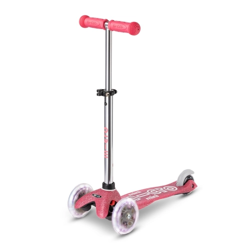 Детска розова тротинетка Mini Deluxe Fairy Gl. LED Pink PAT66019 Детска розова тротинетка Mini Deluxe Fairy Gl. LED Pink PAT66019