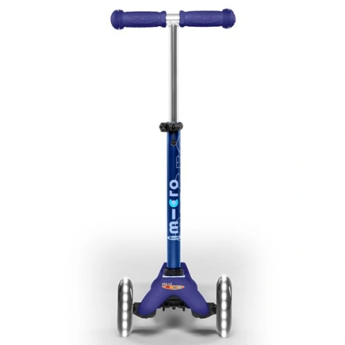 Детска синя тротинетка с 3 колела Mini Deluxe LED Blue PAT66027
