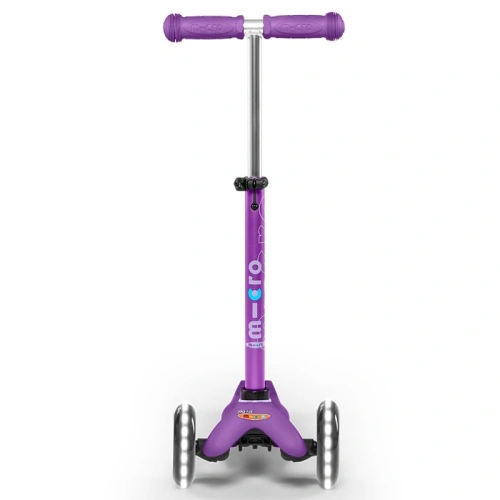 Детска лилава тротинетка Mini Deluxe LED Purple PAT66031