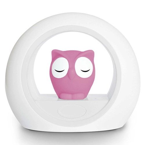 Детска нощна лампа Lou the owl, със сензор за плач Pink PAT66102
