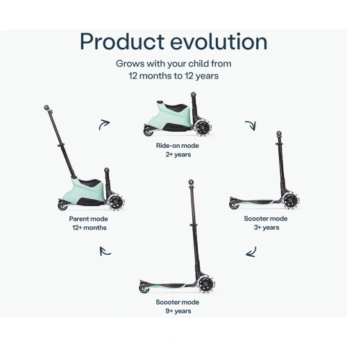 Детски зелен разтегаем скутер Xtend Ride-on PAT66153