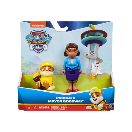 Комплект детски фигури: Ръбъл и кмет Гудуей Paw Patrol PAT66207
