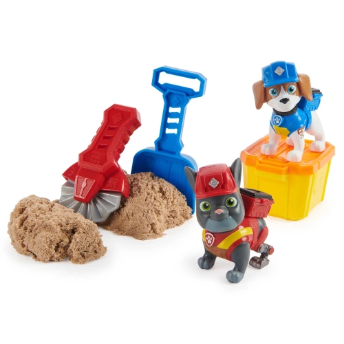 Чарджър и Уилър с кинетичен пясък Rubble&Crew Paw Patrol  PAT66220