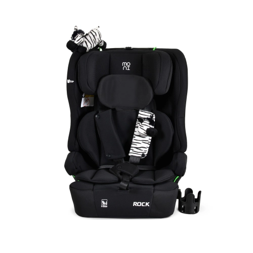 Детски стол за кола с 2 играчки Rock 76-150см Midnight-black PAT66406