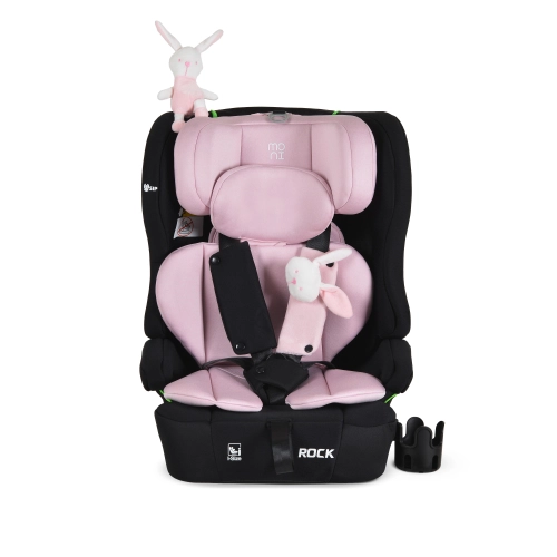 Детски стол за кола с 2 играчки Rock 76-150см Baby-pink PAT66408