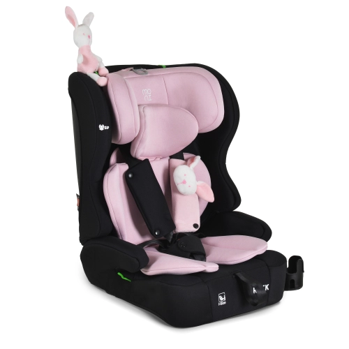 Детски стол за кола с 2 играчки Rock 76-150см Baby-pink PAT66408