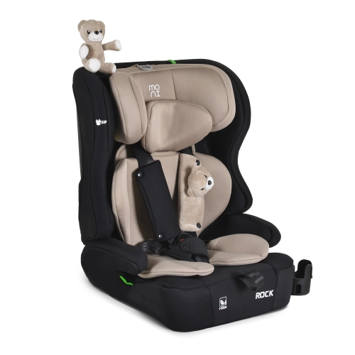 Детски стол за кола с 2 играчки Rock 76-150см Cool-beige PAT66409