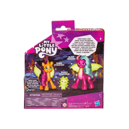Комплект от 3 фигурки My Little Pony Драконова светлина PAT66581